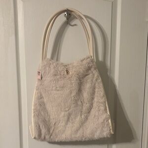 Victoria’s Secret Cream Faux Fur Tote Bag